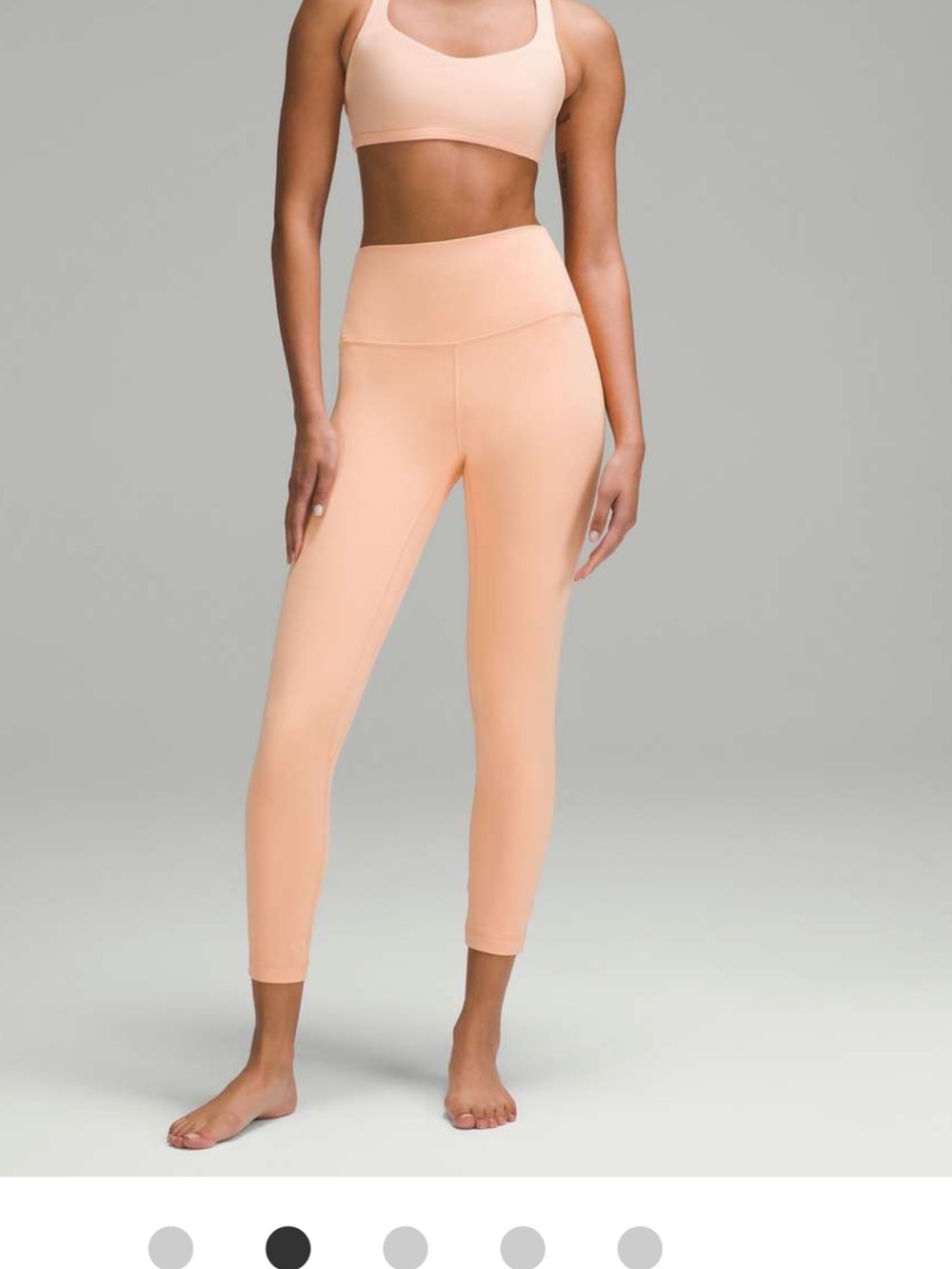 lululemon athletica Align Pant 25” high rise pant in Peach Bellini   Tag removed